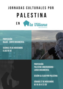 Jornadas culturales por Palestina en La Villana